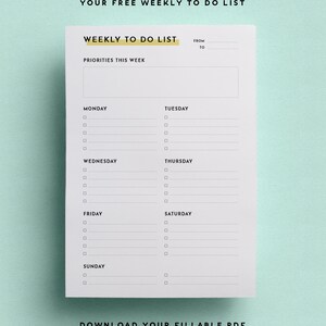 Shopping List A4 & US Letter Printable Grocery, Meal Planner, Household Organizer, Mom Planner, To Do List Notepad, Free Weekly Schedule image 4