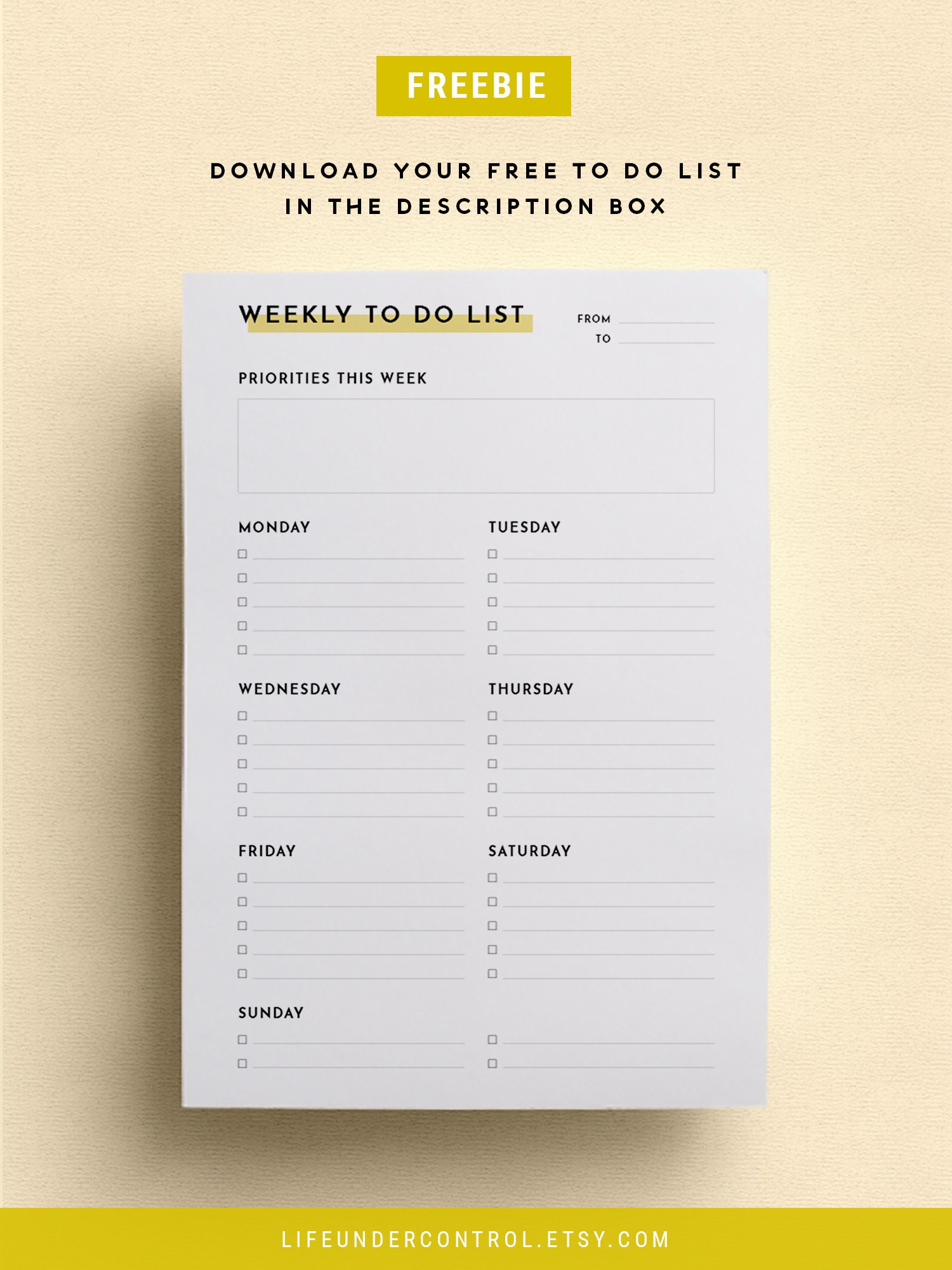 Monthly Calendar Printable to Do List Free Weekly Planner 2019, 2020 ...