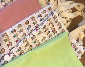 Children's bag, shopping bag, reversible bag, shop bag