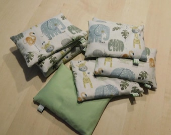 Warming pillow, cooling pillow, rapeseed filling 13 x 18 cm