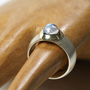 Moonstone ring blue image 1