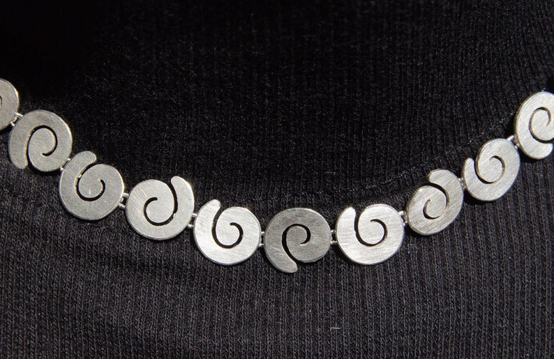 Silver Snail Necklace image 1