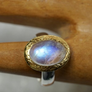 Rainbow MoonStone Ring image 6