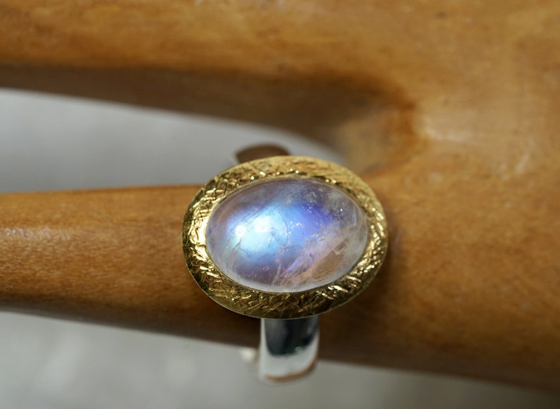 Rainbow MoonStone Ring image 6