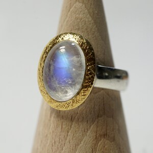 Rainbow MoonStone Ring image 4