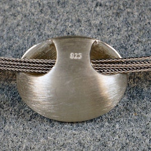 Mondstein Anhänger oval, an Omega Reif in Silber Bild 2