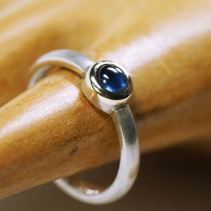 Sapphire Ring Safir round 17 1/2 DE