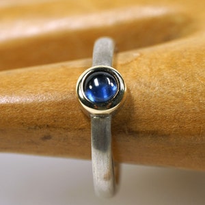 Sapphire Ring Safir round 18 1/2 DE