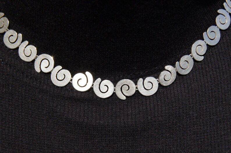 Silver Snail Necklace image 3