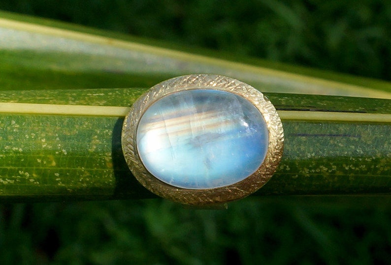 Rainbow MoonStone Ring image 1