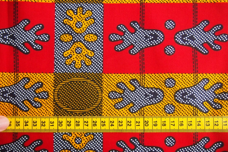 Fabric African, cotton image 2