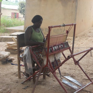 Stoff, handgewebt aus Westafrika, Benin Bild 4