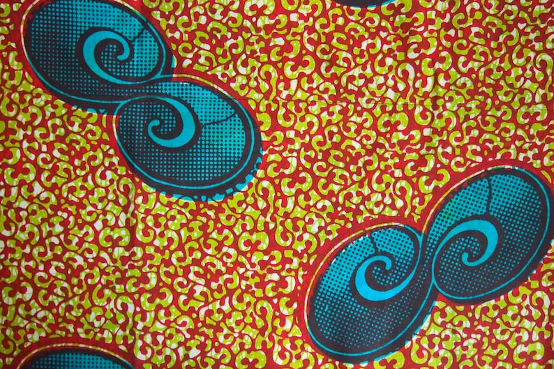 Fabric African, cotton image 1