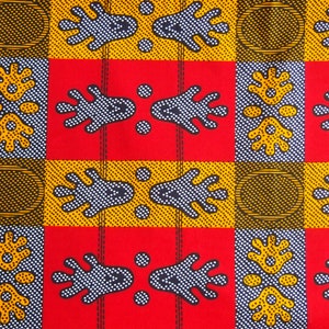 Fabric African, cotton image 1
