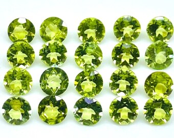 2mm 50 Pcs Lab grown green sapphire Round Cut Top Quality Loose Gemstones, Loose Green sapphire Gemstone For Jewellery Making.