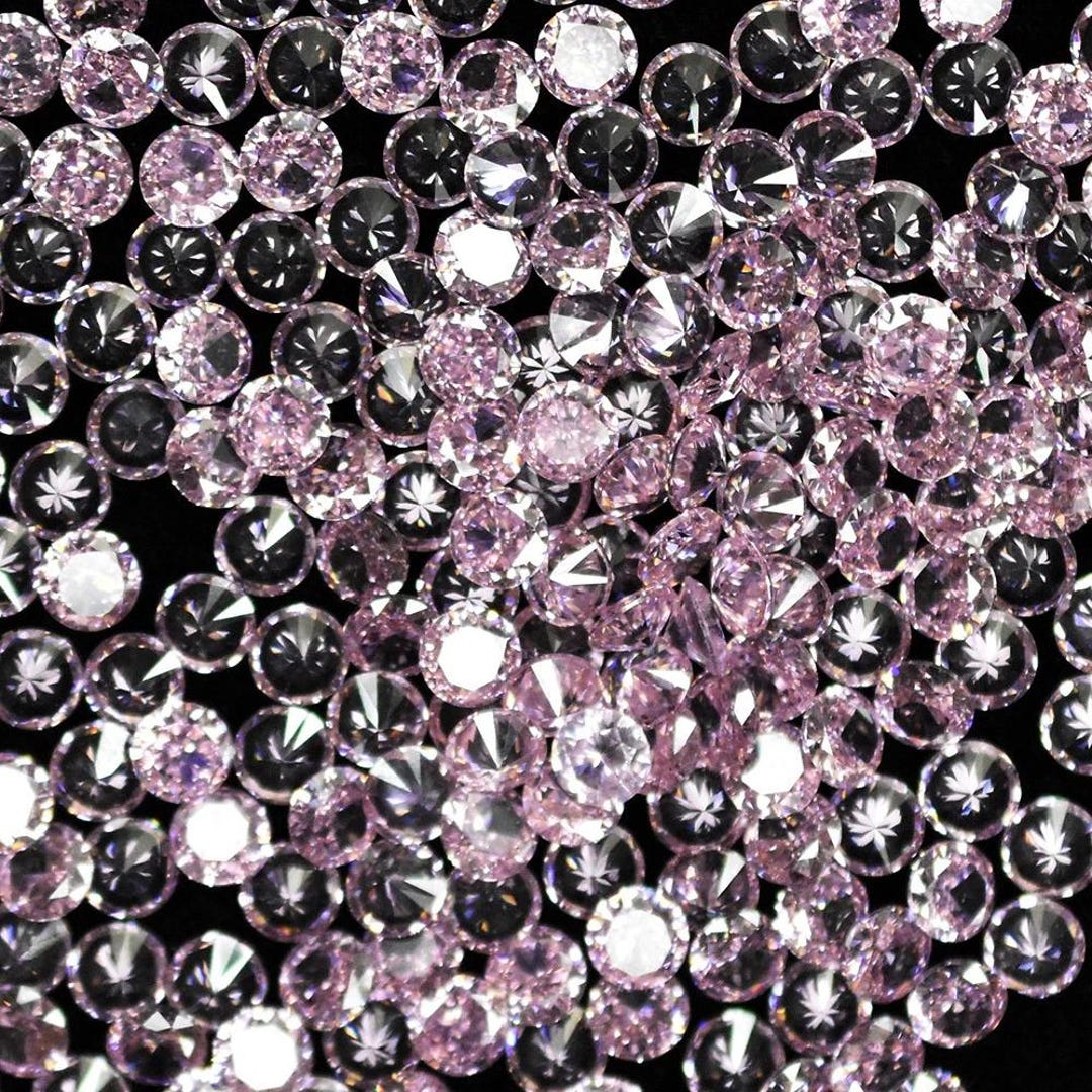 Genuine Lab Sakura Pink Sapphire 4mm Round Cut Loose Gemstone Lot