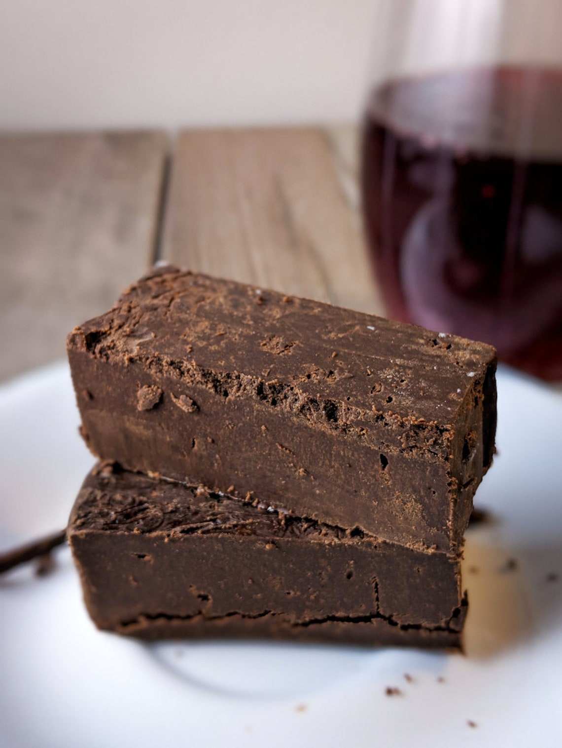 Red Wine Fudge Alcohol Zinged™ Infused Dark Chocolate Gourmet Fudge
