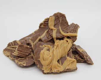 Peanut Butter Milk Chocolate Ruffles Potato Chip Bark