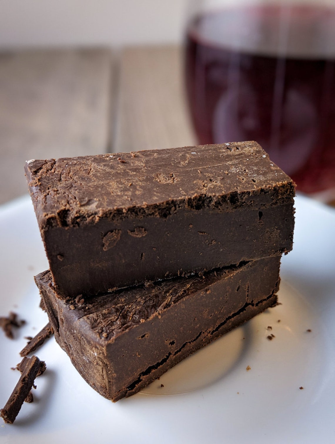Red Wine Fudge Alcohol Zinged™ Infused Dark Chocolate Gourmet Fudge
