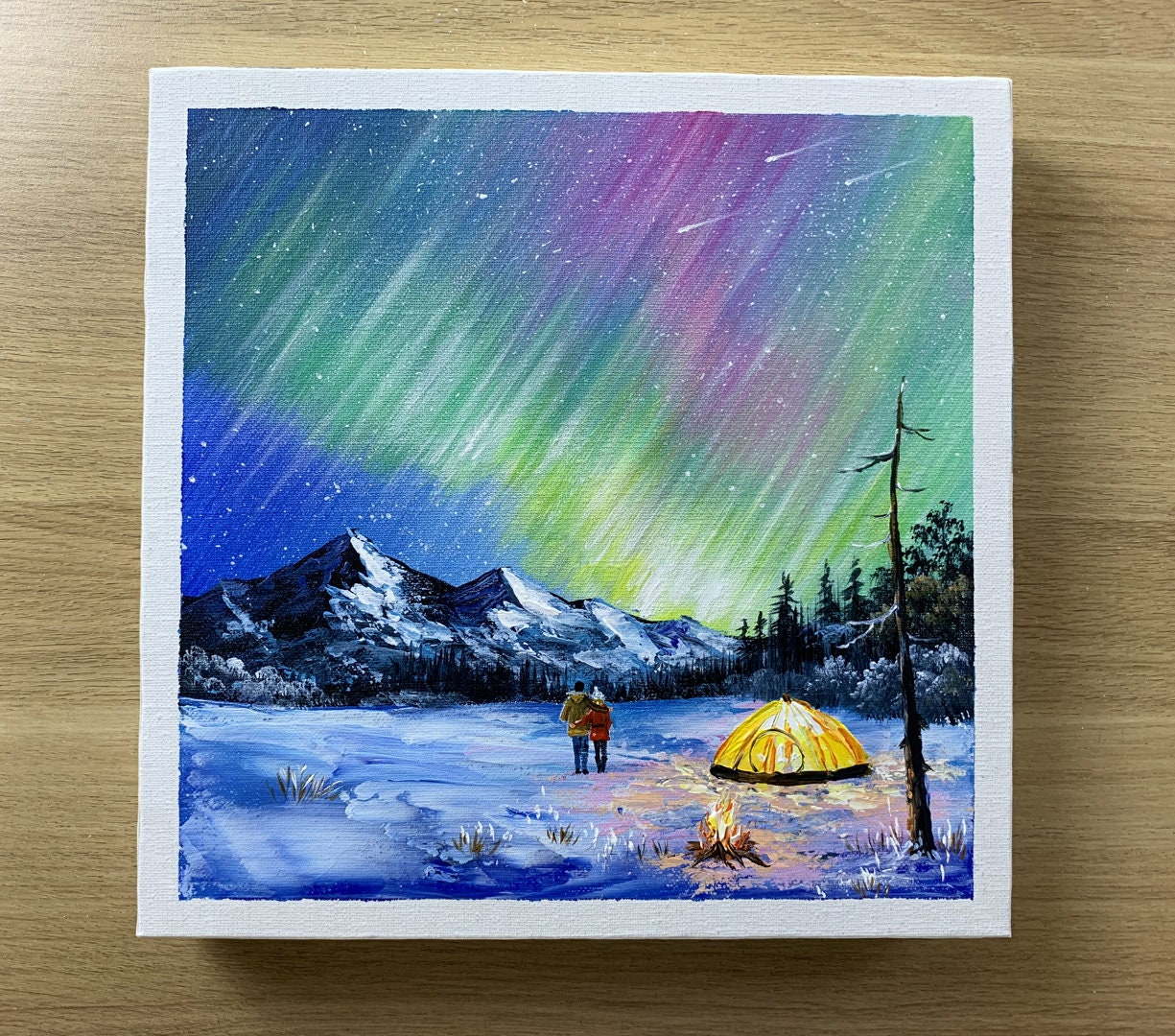絵画 Aurora Amazon.com: ZENDA Aurora Borealis Canvas Wall Art Northern