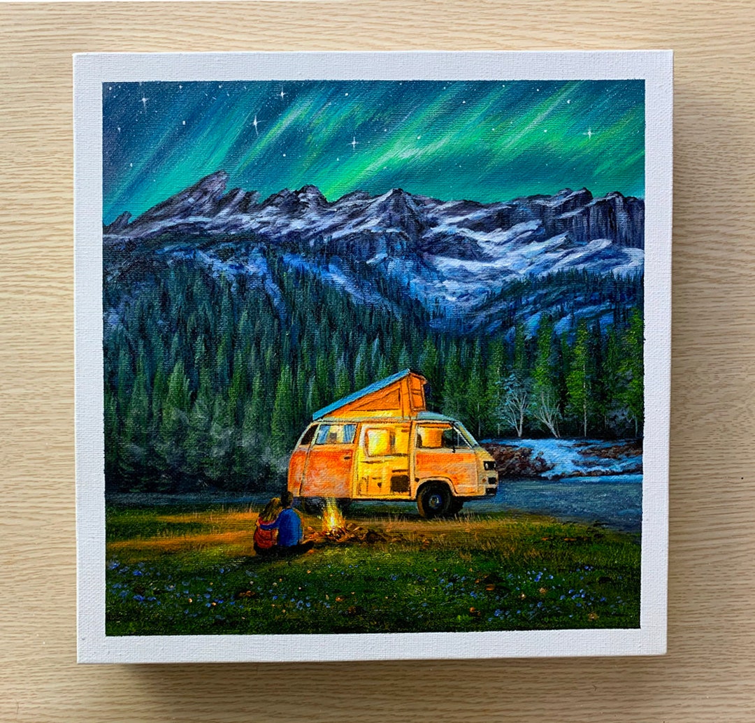 Magical Night Sky Acrylic Painting 060 Etsy