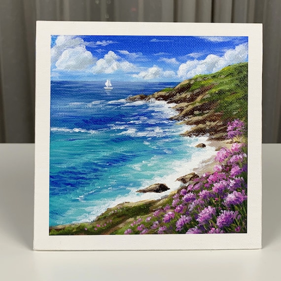 Daily Challenge 261 / Simple Painting / A Beautiful Coastal View