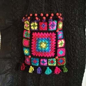 Colorful granny bag