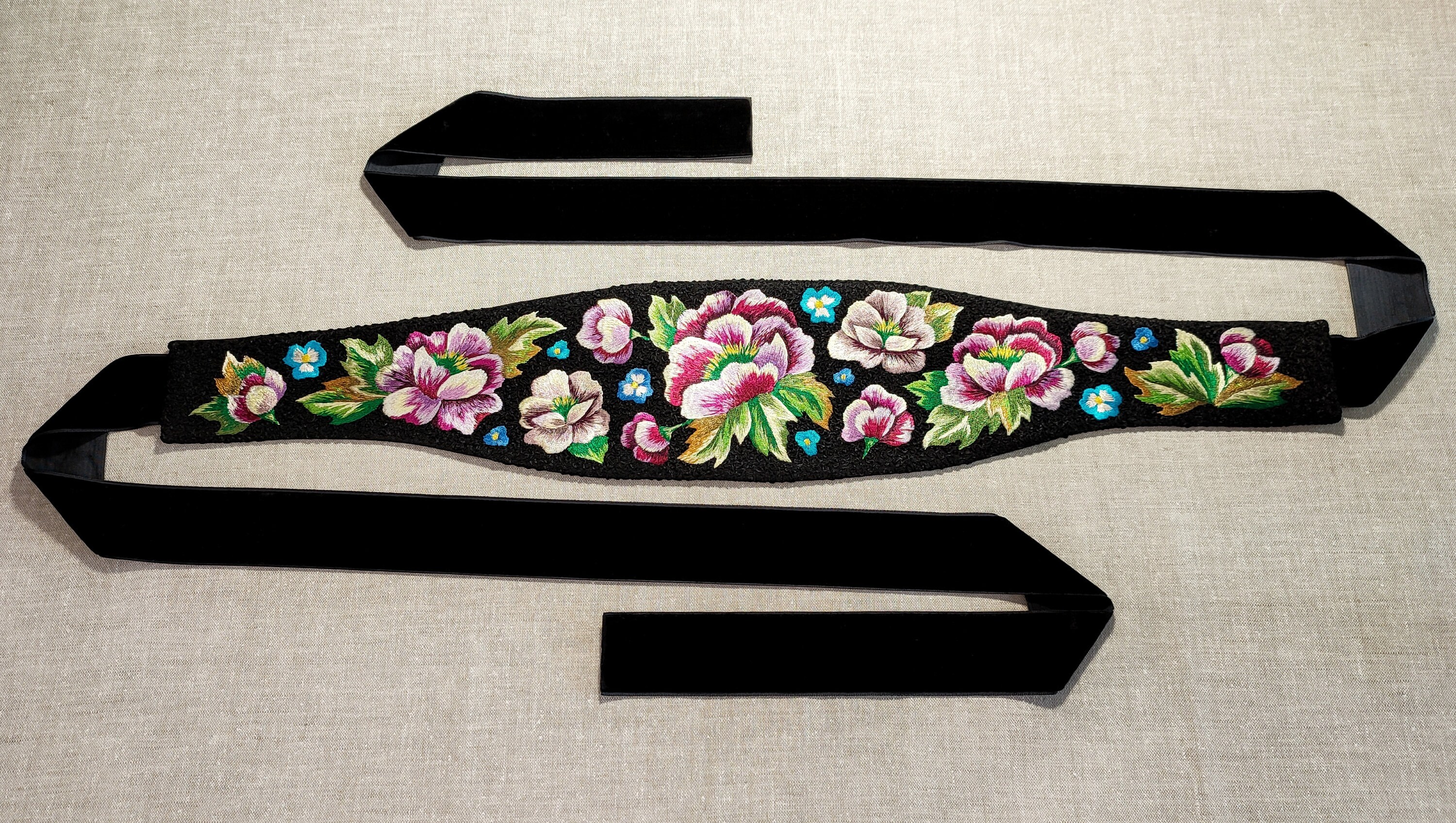 Mexican wedding belt Handmade embroidered belts for women Wide Etsy
