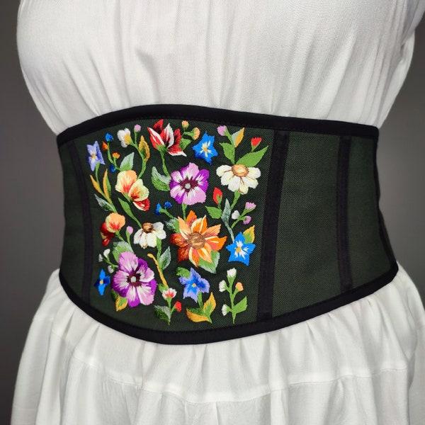 Corset Floral Etsy