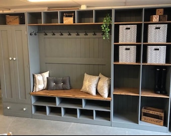 Boot Mud Room Flexible Utility Storage, Hall Cupboard, Bench