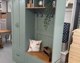 Boot and Mud Room Utility Storage Drawers & Cupboard, Bench