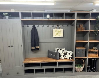 Boot Mud Room Flexible Utility Storage, Hall Cupboard, Bench