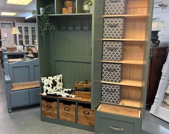 storage for shoes and coats,solid wood handmade furniture farrow & ball green smoke boot room furniture