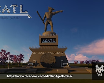 Acatl el Guerrero Aguila Estatua
