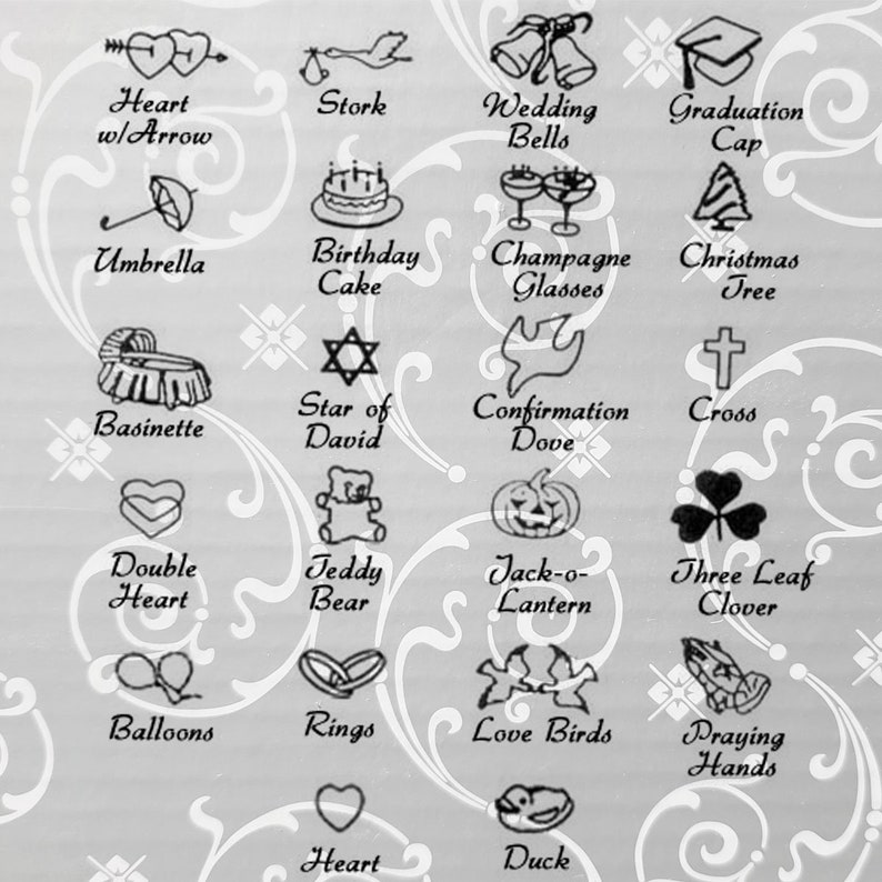 SET OF 150 12 Pre-Cut Double Faced Satin Hand Pressed Heat Printed Foil Ribbon Favors Bridal Shower Baby Shower Wedding All Occasions
