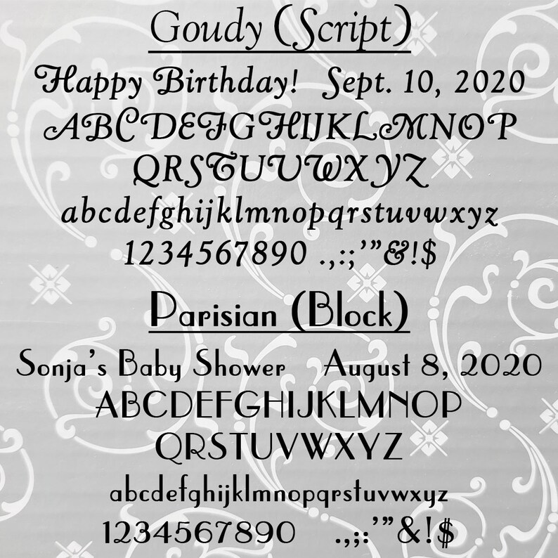 SET OF 150 12 Pre-Cut Double Faced Satin Hand Pressed Heat Printed Foil Ribbon Favors Bridal Shower Baby Shower Wedding All Occasions