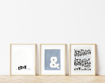 Linolprint Set "Ebbe & Flut" DIN A3