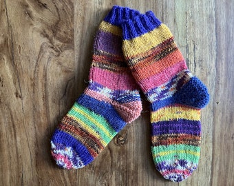 Gr24/25 Socks made of wool scraps