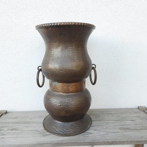 vintage copper umbrella stand