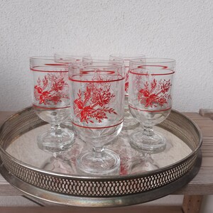 6 vintage Italian glasses