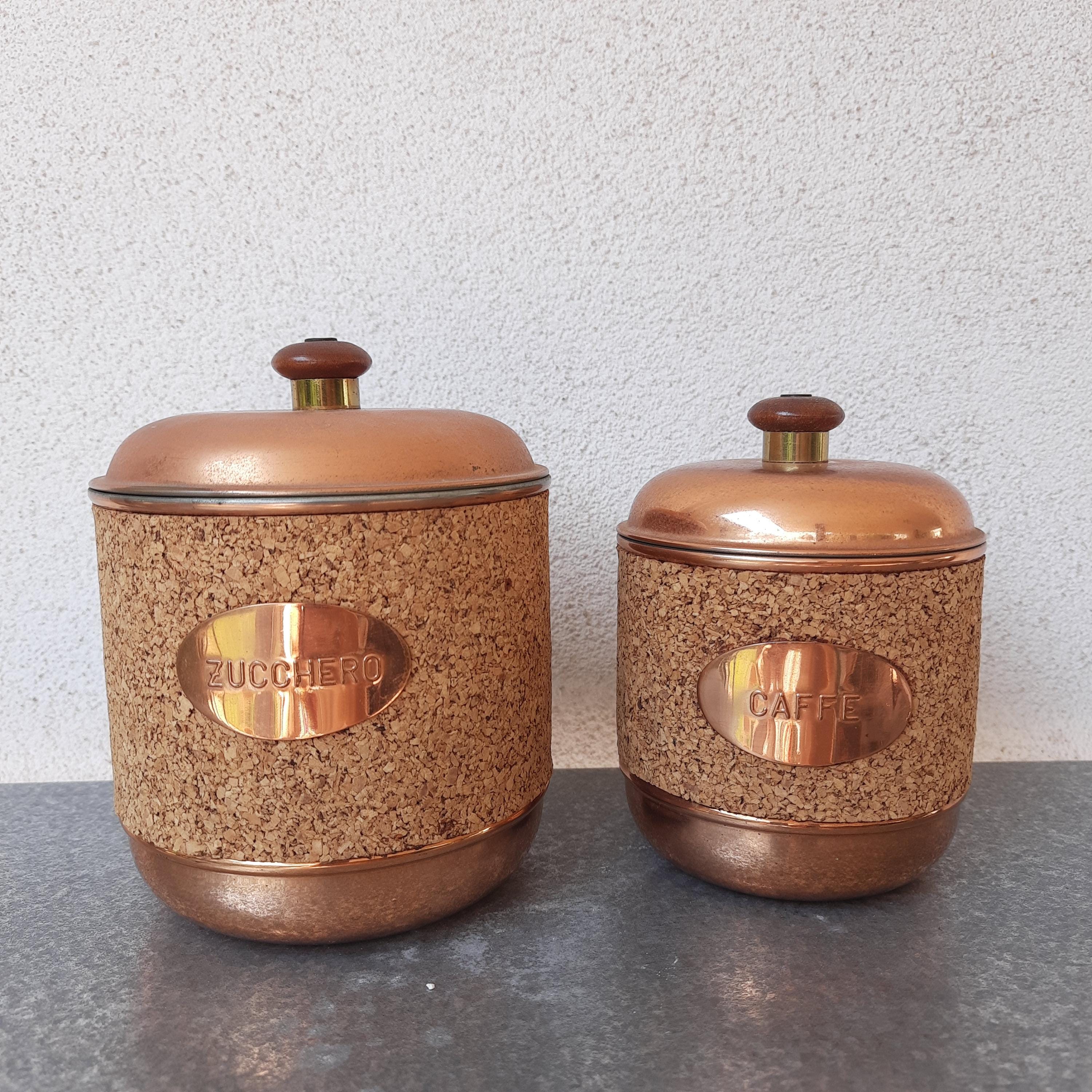 Barattolo Per Spezie In Ceramica Arancione Con Cucchiaio - Contenitore Per Zucchero, Sale, Caffè, Facile Da Pulire, Decorativo