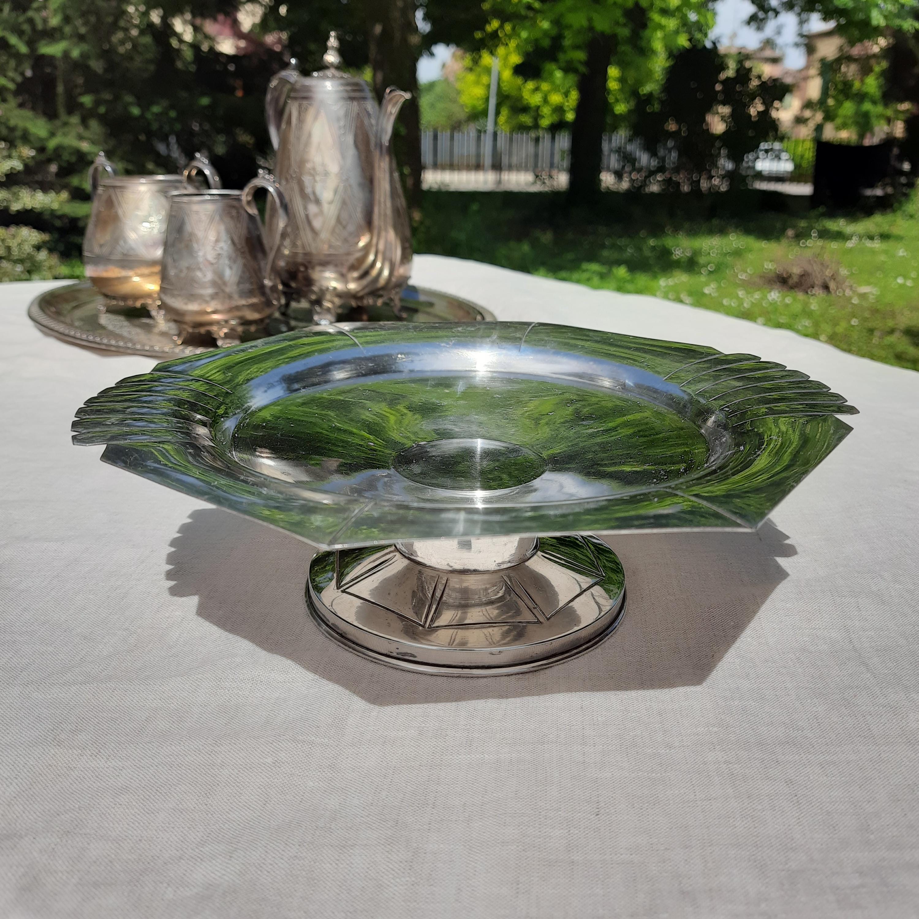 シルバーメタルコンポティエスタンド - Etsy 日本