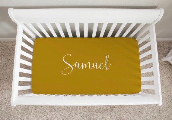 personalized crib sheets boy