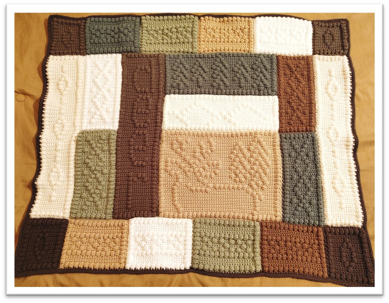 Deer Baby Blanket Bobble Crochet Pattern Etsy