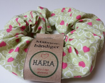 Haargummi "Herzen"; Scrunchie; Mähnenbändiger