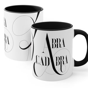 Abrakadabra – Kubek | Kubek Accent z pozytywną motywacją | Kubek pewności siebie | Kubek do pielęgnacji | Kubek z urokiem słowa