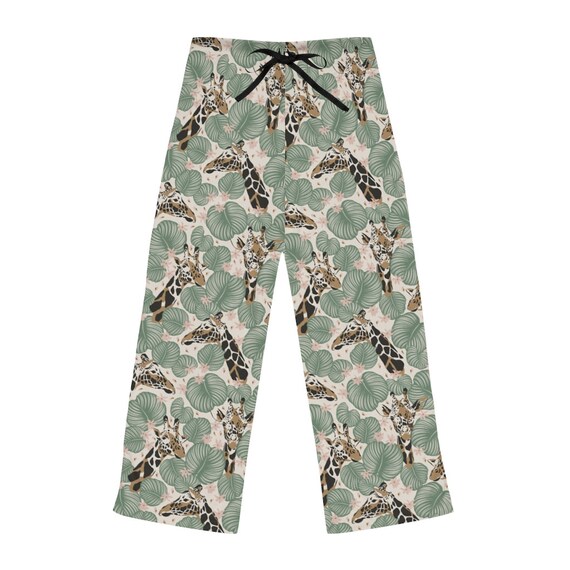 Women's giraffe pajama pants sales