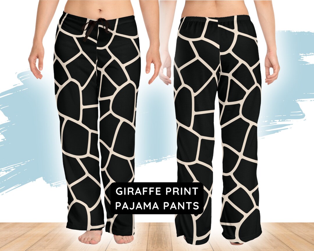 Stylish Giraffe Print Pajama Pants - Perfect Loungewear for Home, Beach ...