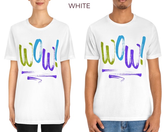 white purple designer tee