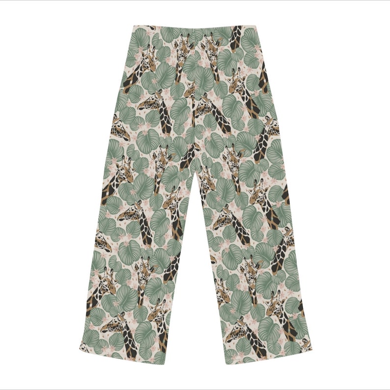 Giraffe Pajama Pants Pants With Jungle Design Relaxed Fit - Etsy